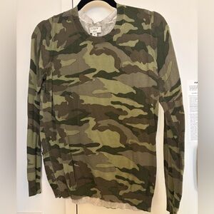 J Crew army camo sweater